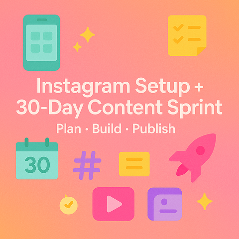 Instagram Setup + 30-Day Content Sprint