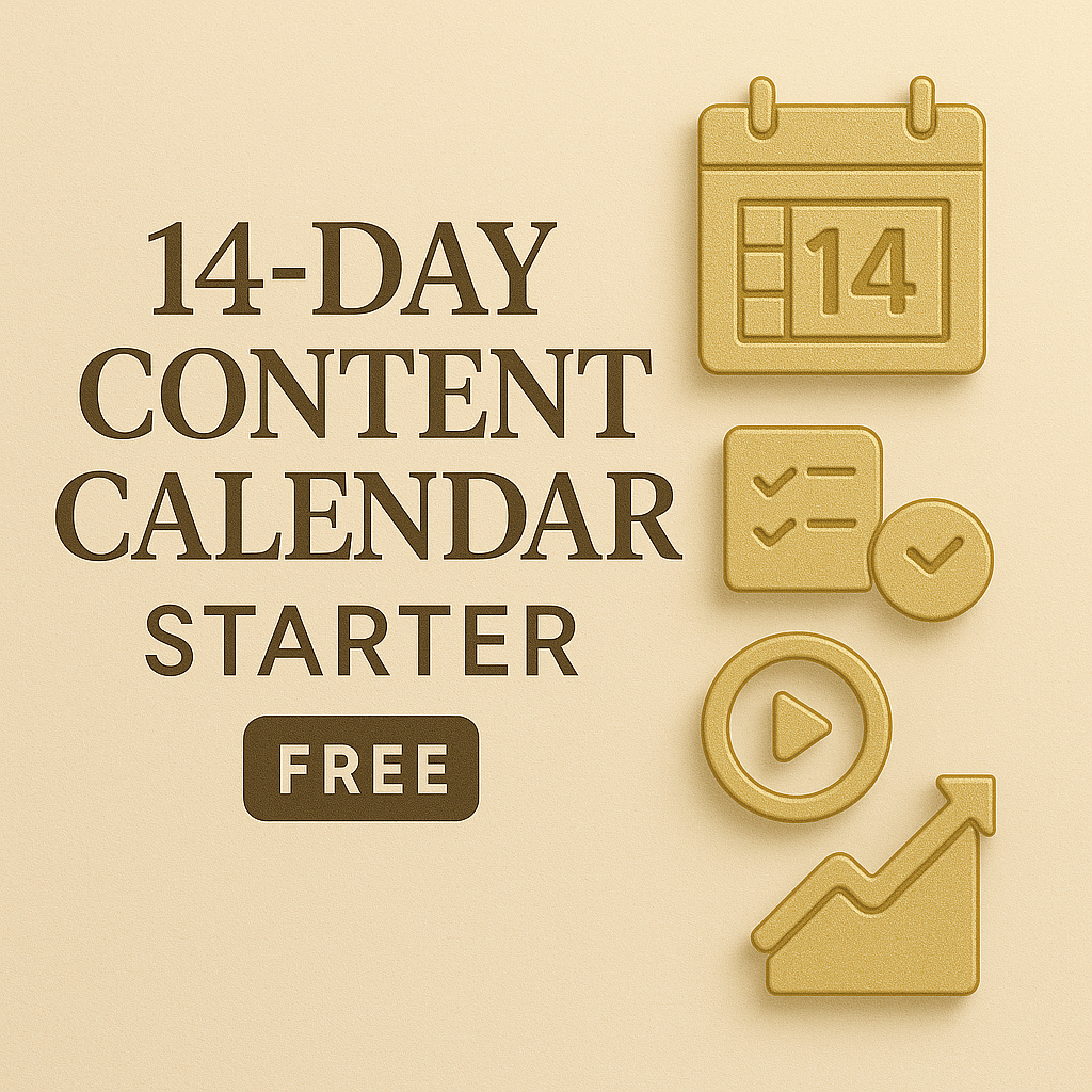14-Day Content Calendar Starter (Free)