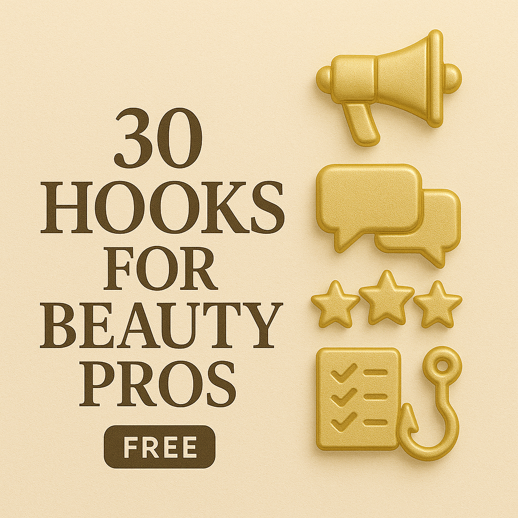 30 Hooks for Beauty Pros (Free)